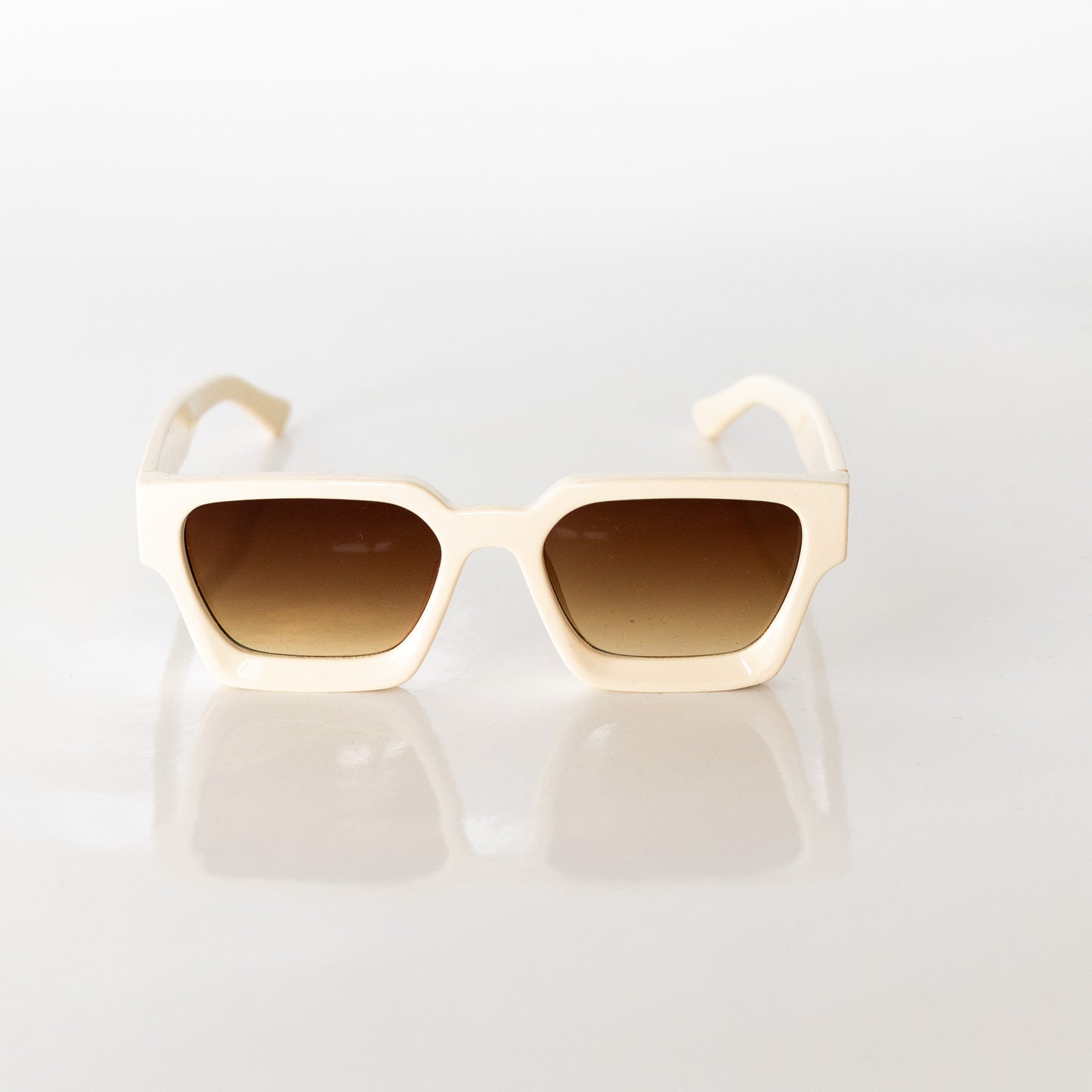 SUNGLASSES V2 SAND WHITE/BROWN