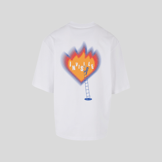 Witte T-shirt Jefē en Hercules (De warmste week)