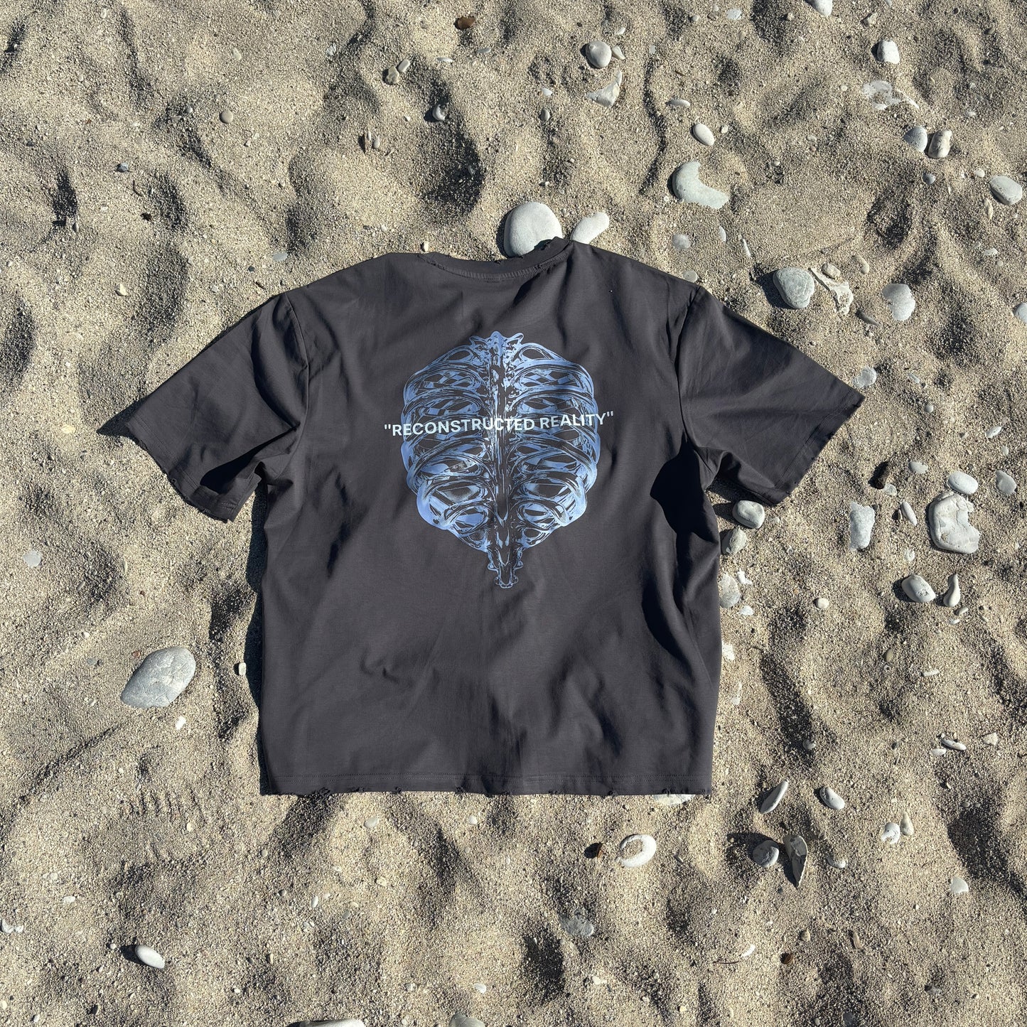 DISTRESSED RECONSTRUCTED REALITY TEE