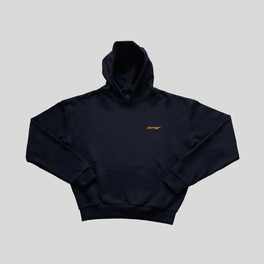 BASE HOODIE BLACK/ORANGE